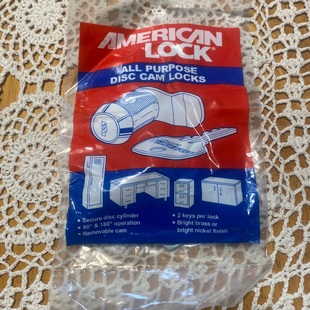 American Lock Disc Cam Lock NEW Cabinet Locker Factory Sealed New